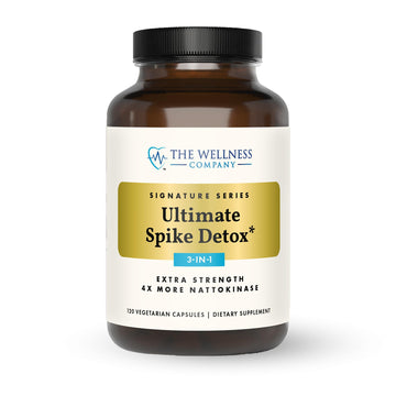 The Wellness Company Ultimate Spike Detox – Dr. McCullough Designed - 3-in-1 Nattokinase, Turmeric, & Bromelain Extra Strength | 120ct (1 Month Supply) The Wellness Company Au supplements