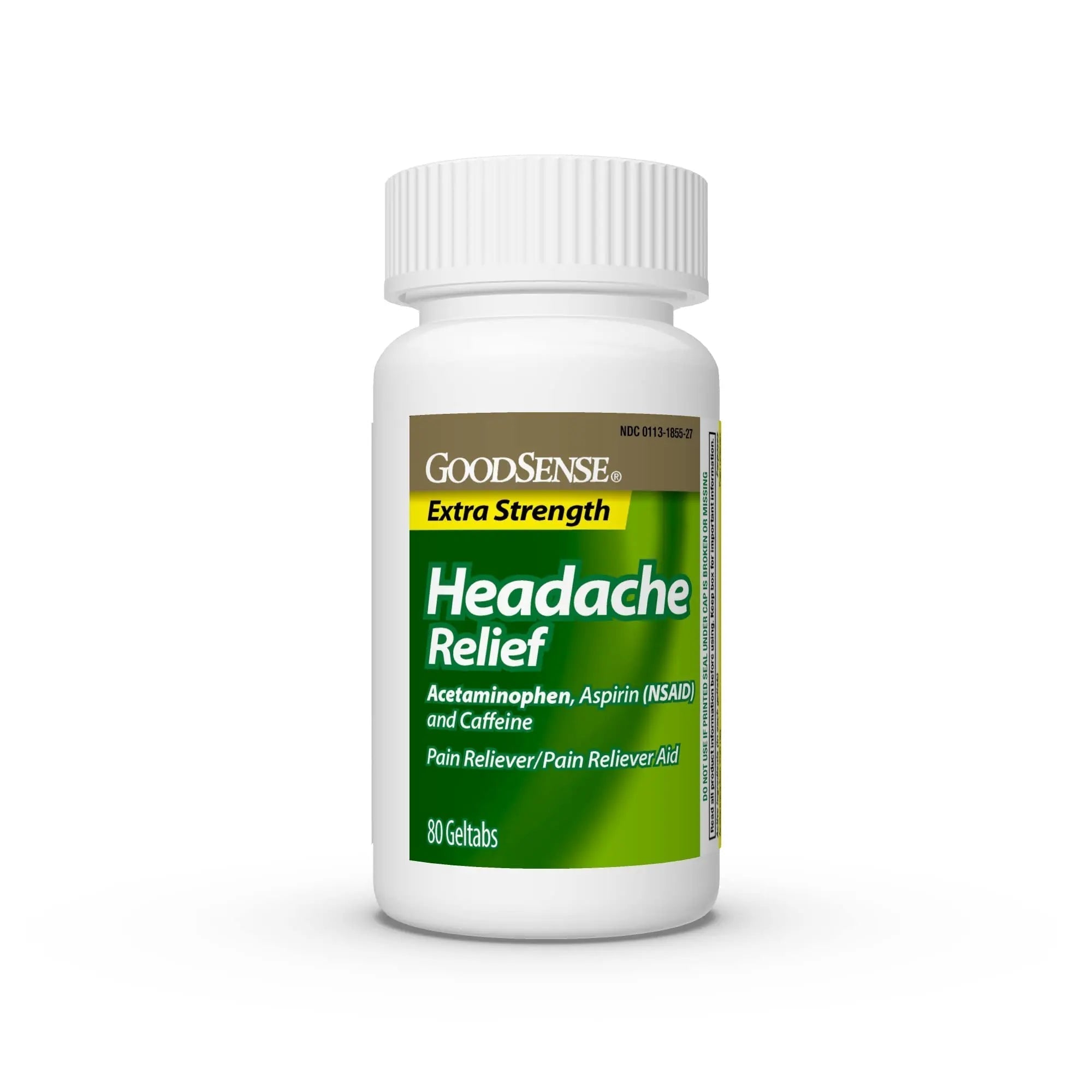 GoodSense Extra Strength Headache Relief Geltabs, Acetaminophen, Aspirin (NSAID) and Caffeine, 80 Count GoodSense Au supplements