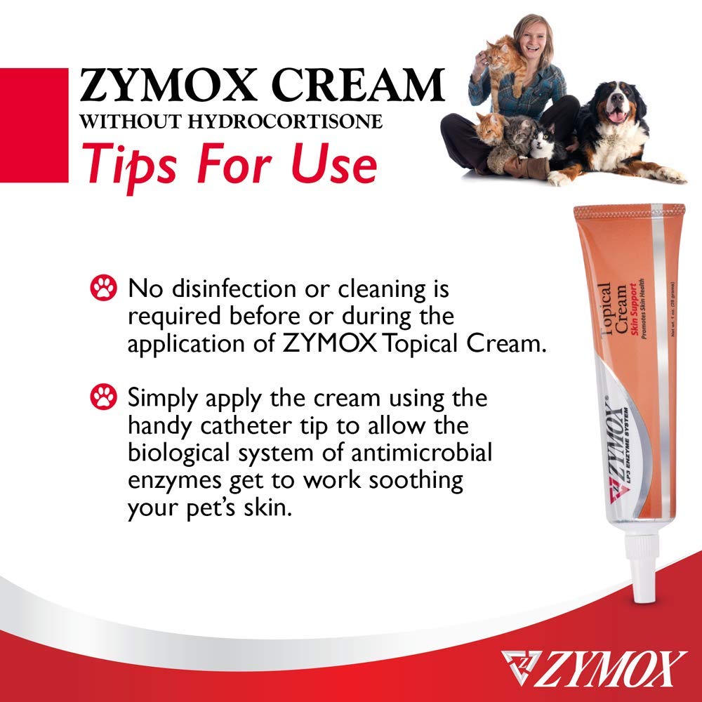 Pet King Brands ZYMOX Veterinarian Strength Topical Cream for Dogs and Cats, 1oz Pet King Brands Au supplements