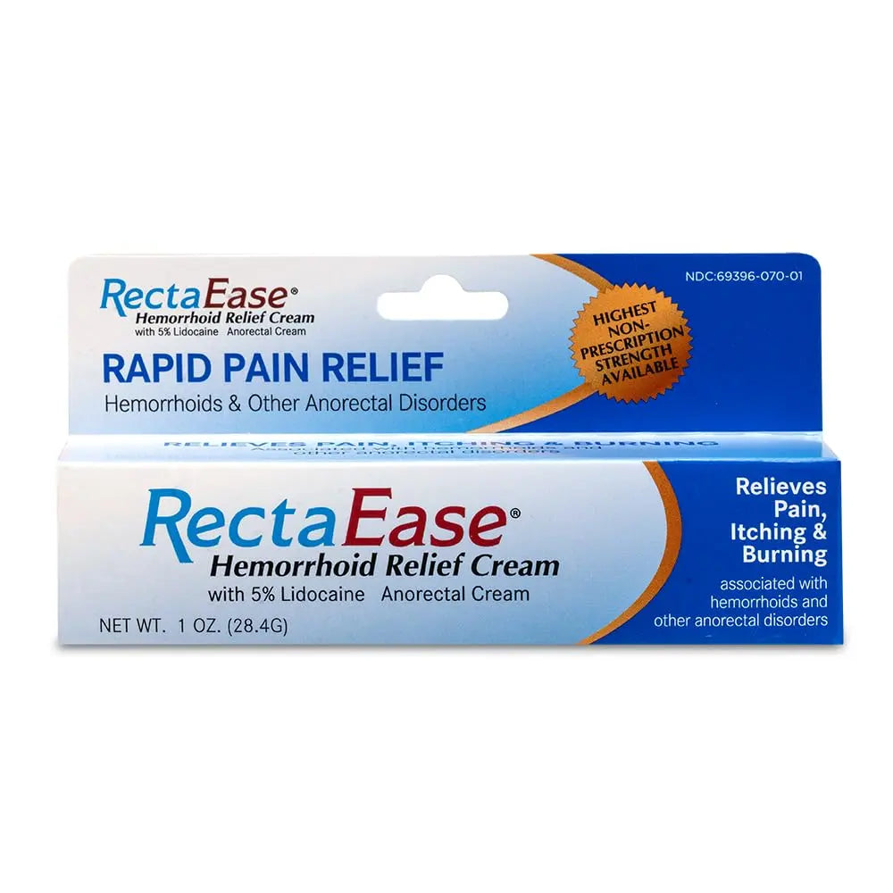 RectaEase (2 Pack) 5% Lidocaine Hemorrhoid Relief Cream 1 oz Tube, Anorectal Cream, Rapid Numbing Relief, Hemorrhoid Treatment from Itch and Burn RectaEase Au supplements