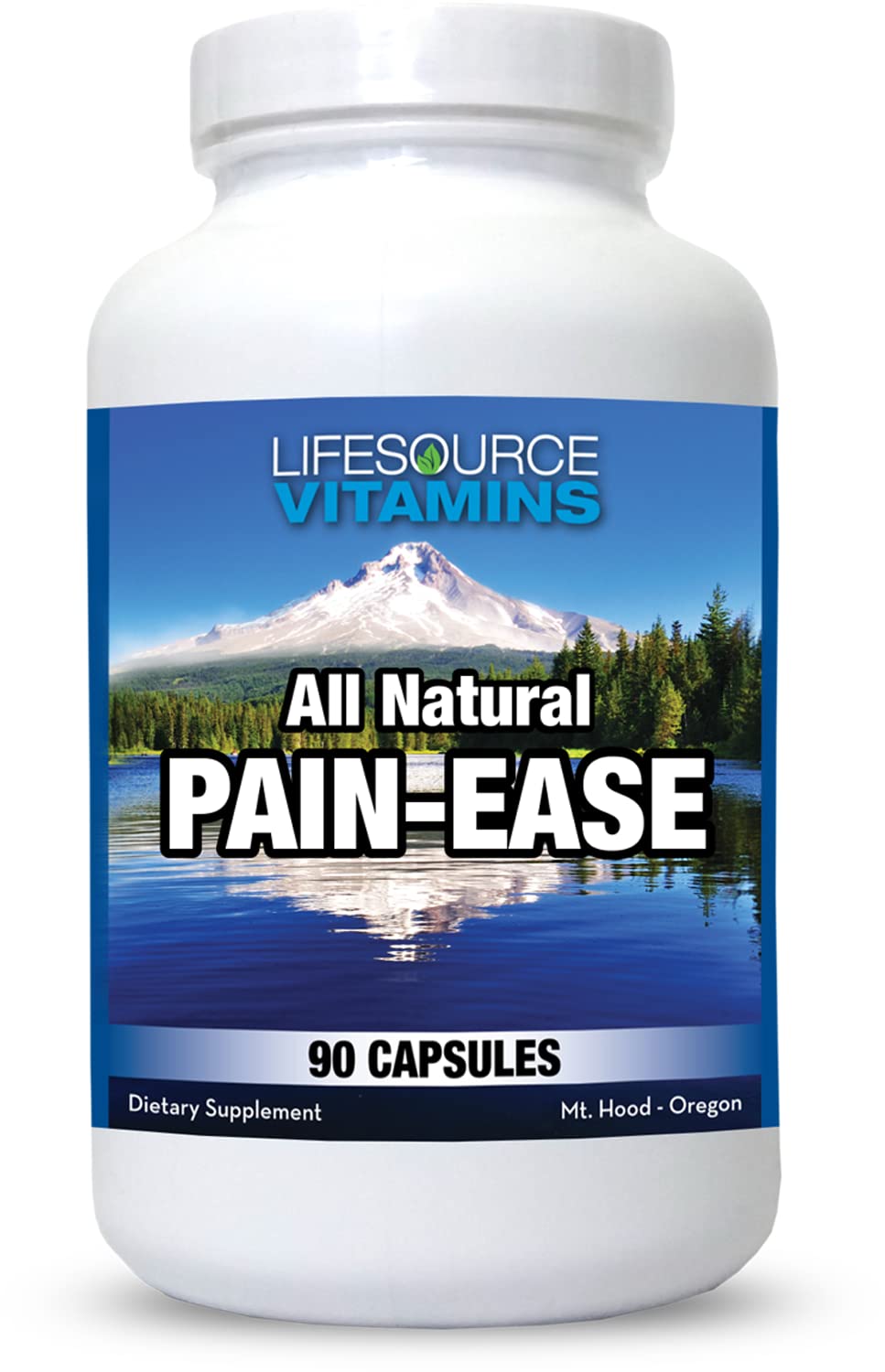 LifeSource Vitamins All Natural Pain Ease – 20 Synergistic Herbs and Enzymes That Naturally & Safely Support: Headaches & Migraines - Knees – Shoulders – Joints – Leg Pain – Tension LifeSource Vitamins Au supplements