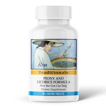 Kan Herbs Company Peony & Licorice Formula Tablets – Traditional Chinese Herbal Blend with White Peony Root & Chinese Licorice to Support Liver Balance, Muscle Comfort & Digestive Harmony, 60 Tablets Kan Herb Au supplements