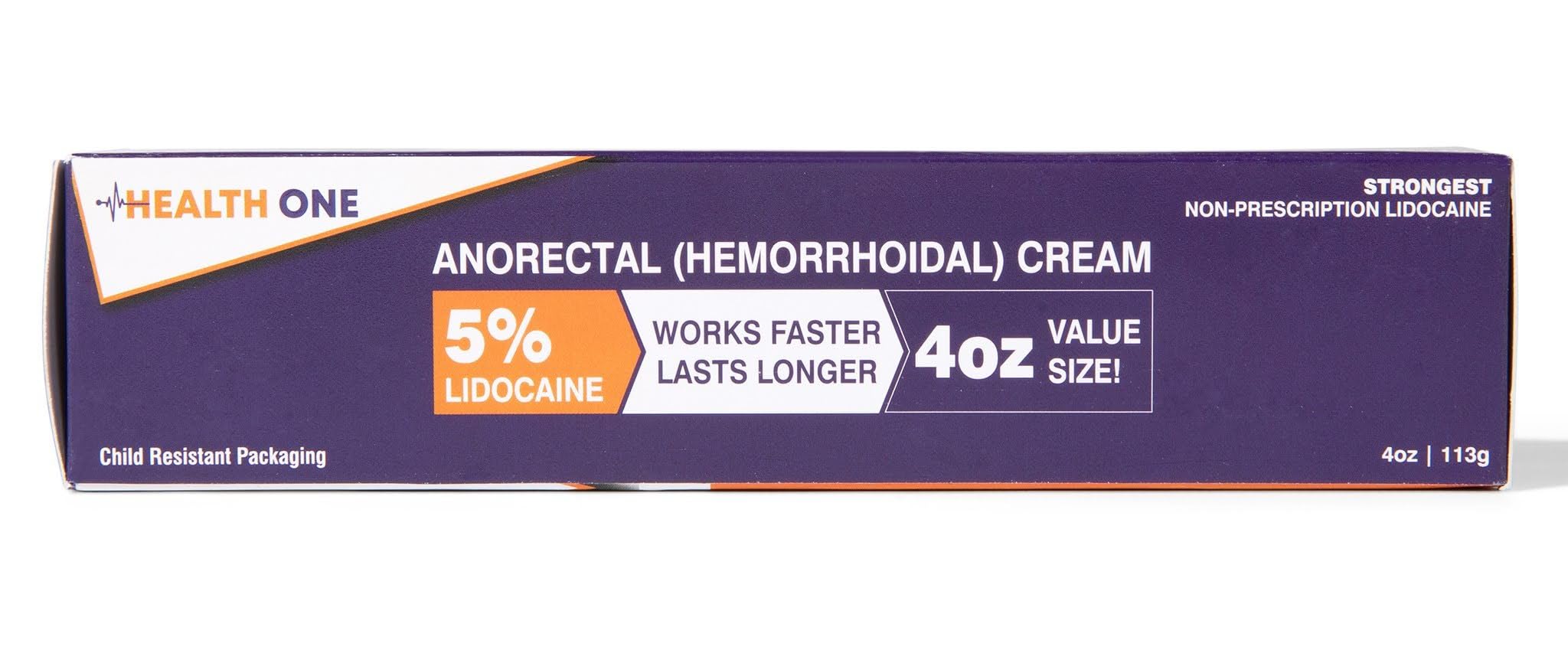 HEALTH ONE Lidocaine 5% Cream Maximum Strength Topical Anorectal Numbing Cream – 4 oz CRC Tube HEALTH ONE Au supplements