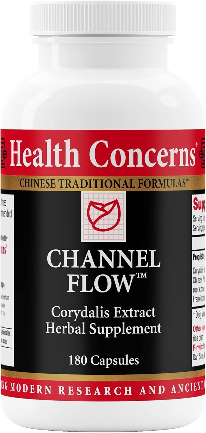 Health Concerns Channel Flow – Muscle Relaxation & Pain Support Supplement for Men & Women – Corydalis Root Extract – Chinese Herbal Formula for Headaches, Joint & Menstrual Discomfort – 180 Capsules Health Concerns Au supplements