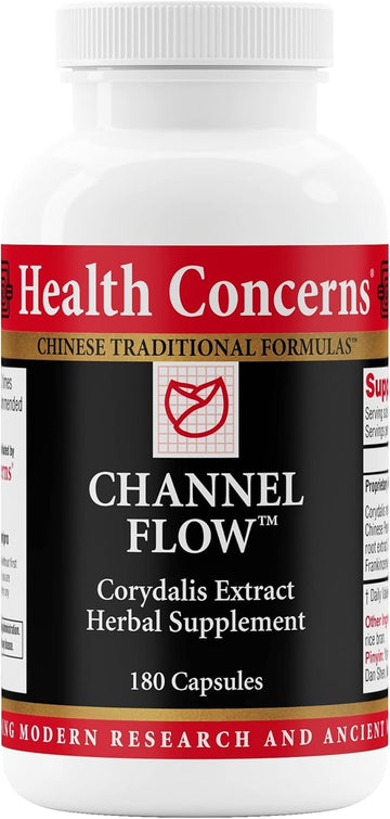Health Concerns Channel Flow – Muscle Relaxation & Pain Support Supplement for Men & Women – Corydalis Root Extract – Chinese Herbal Formula for Headaches, Joint & Menstrual Discomfort – 180 Capsules Health Concerns Au supplements