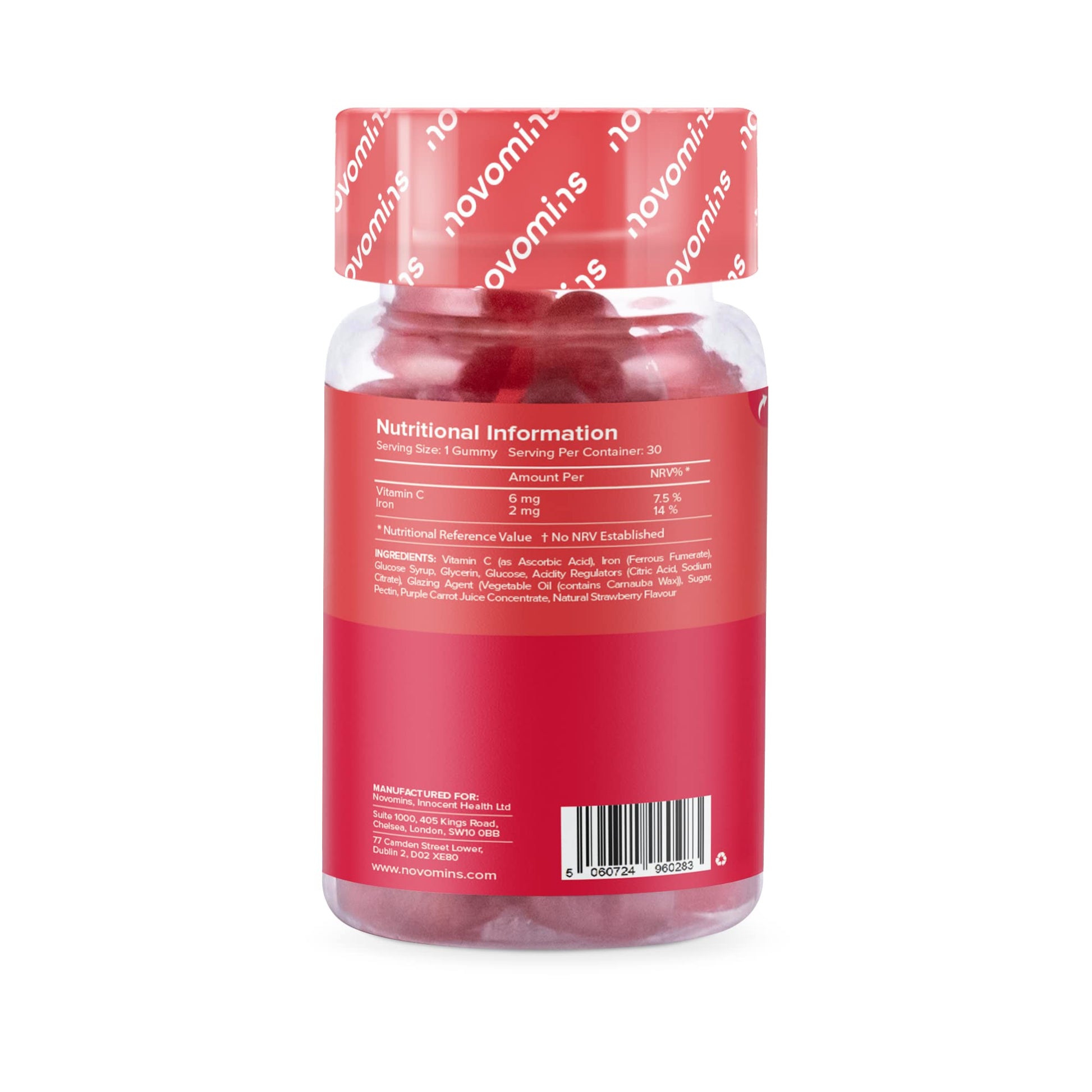 Kids Iron Gummies – Iron Supplement for Kids – Energy & Immune System – Vegan novomins Au supplements