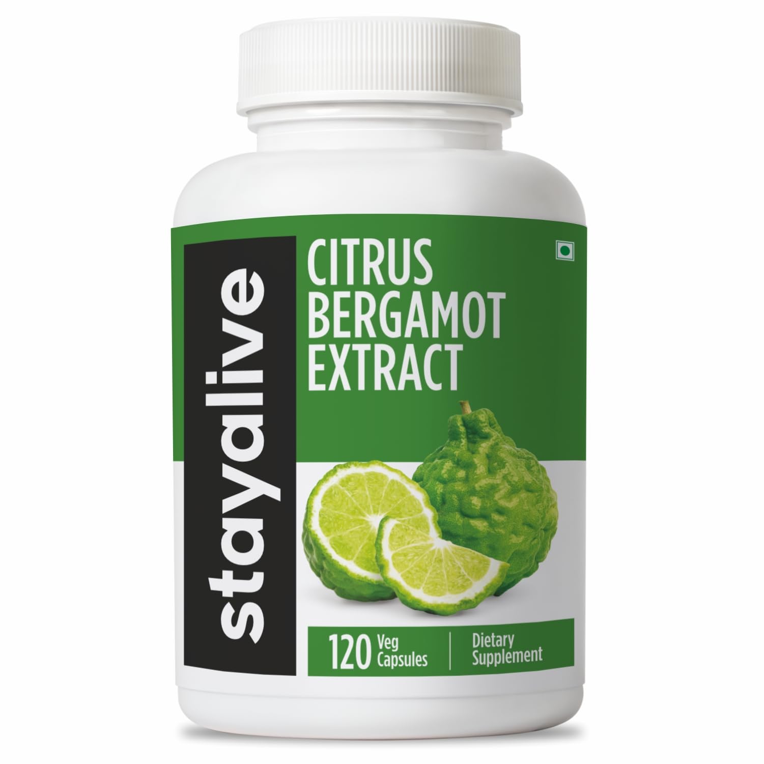 STAY ALIVE Citrus Bergamot Capsules 1000mg, 30:1 Super Extract with 50% Polyphenolic Flavanones, 120 Pills, Citrus Bioflavonoids Supplements for Women & Men | Non-GMO, Gluten-Free STAY ALIVE Au supplements