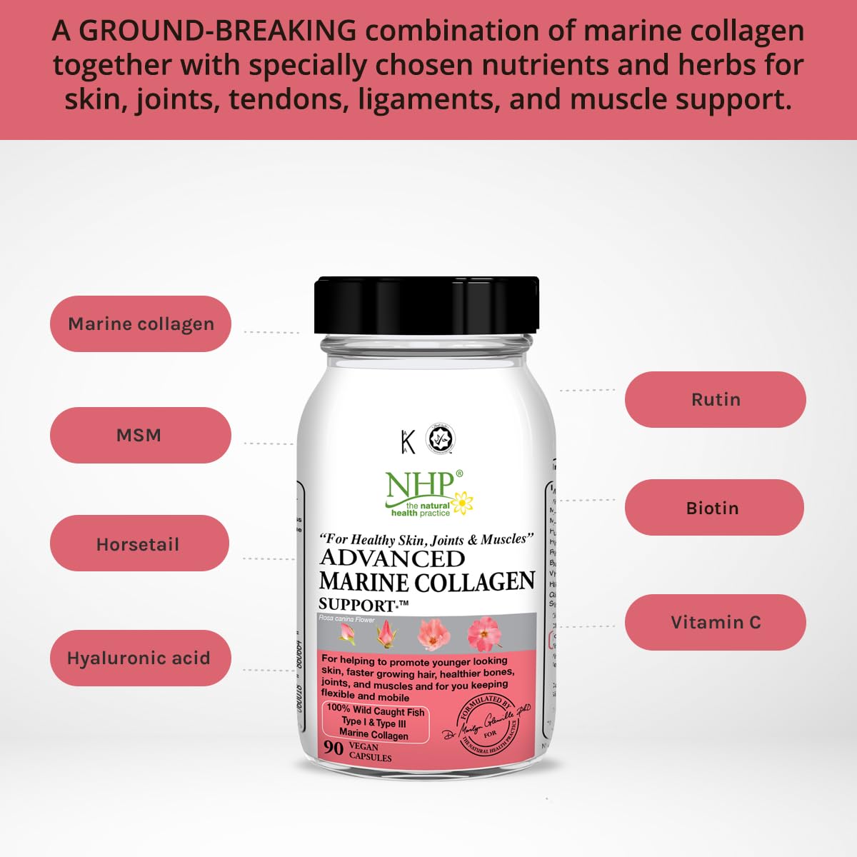 Advanced Marine Collagen Support, specifically Designed to Support Skin NHP The Natural Health Practice Au supplements