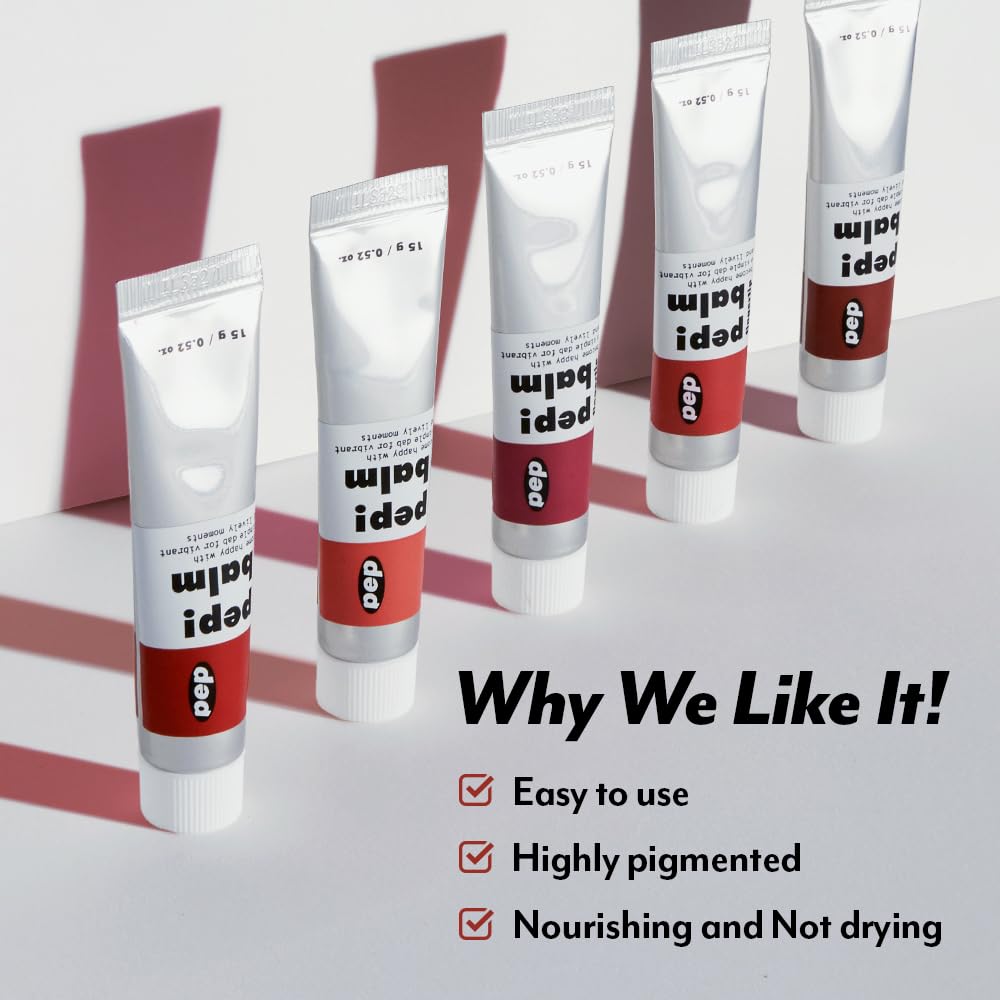 I'M MEME Lip and Cheek Tint - PepBalm 001 Recharger | Wtih Shea Butter, Gift, Liquid Blush, Travel-Friendly, Highly Pigmented, Non-Drying, Sheer Balm Gross Tint, 0.52 Oz I'M MEME Au supplements
