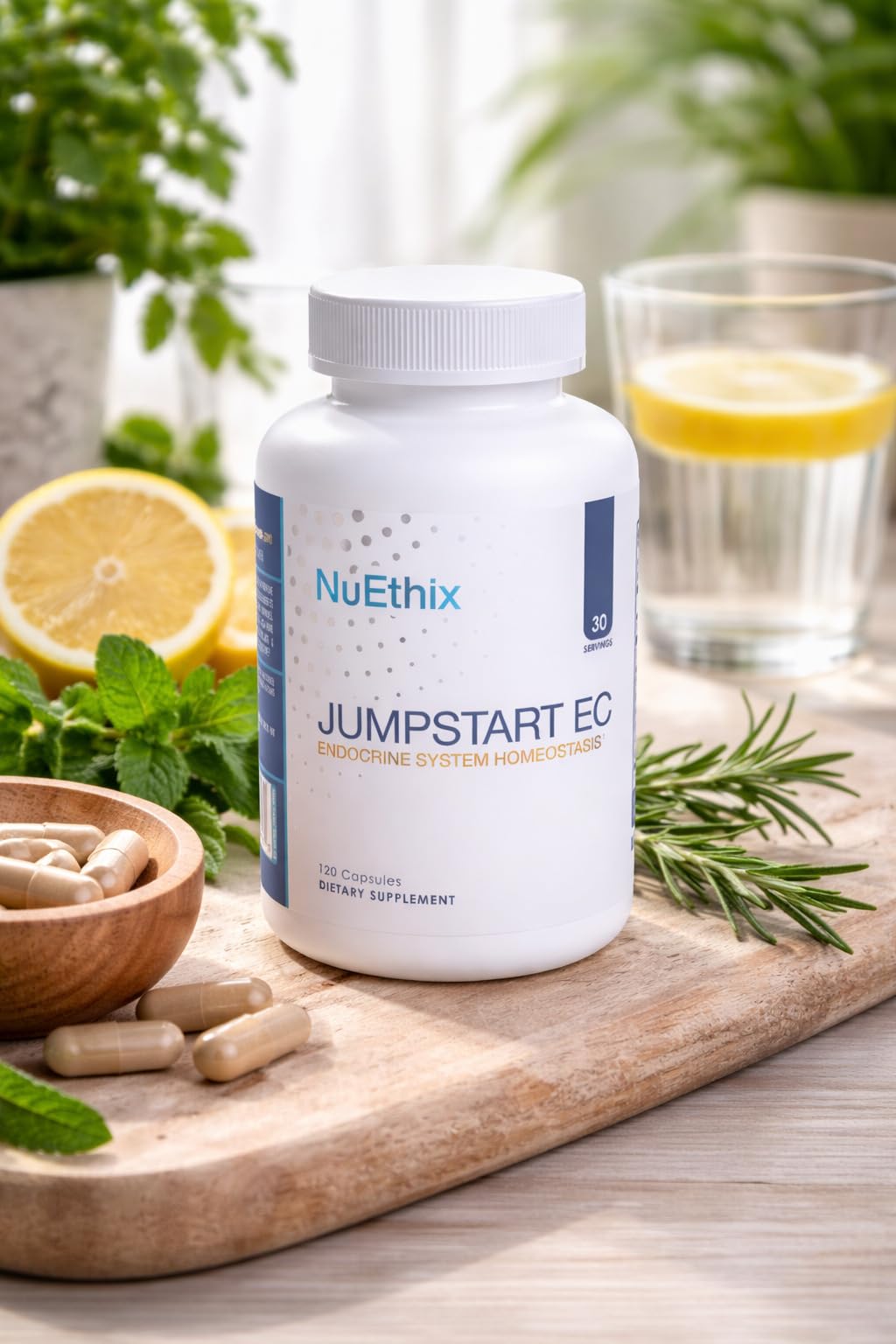 NuEthix Formulations Jumpstart EC, Endocrine System Homeostasis Dietary Supplement, 120 Capsules NuEthix Formulations Au supplements