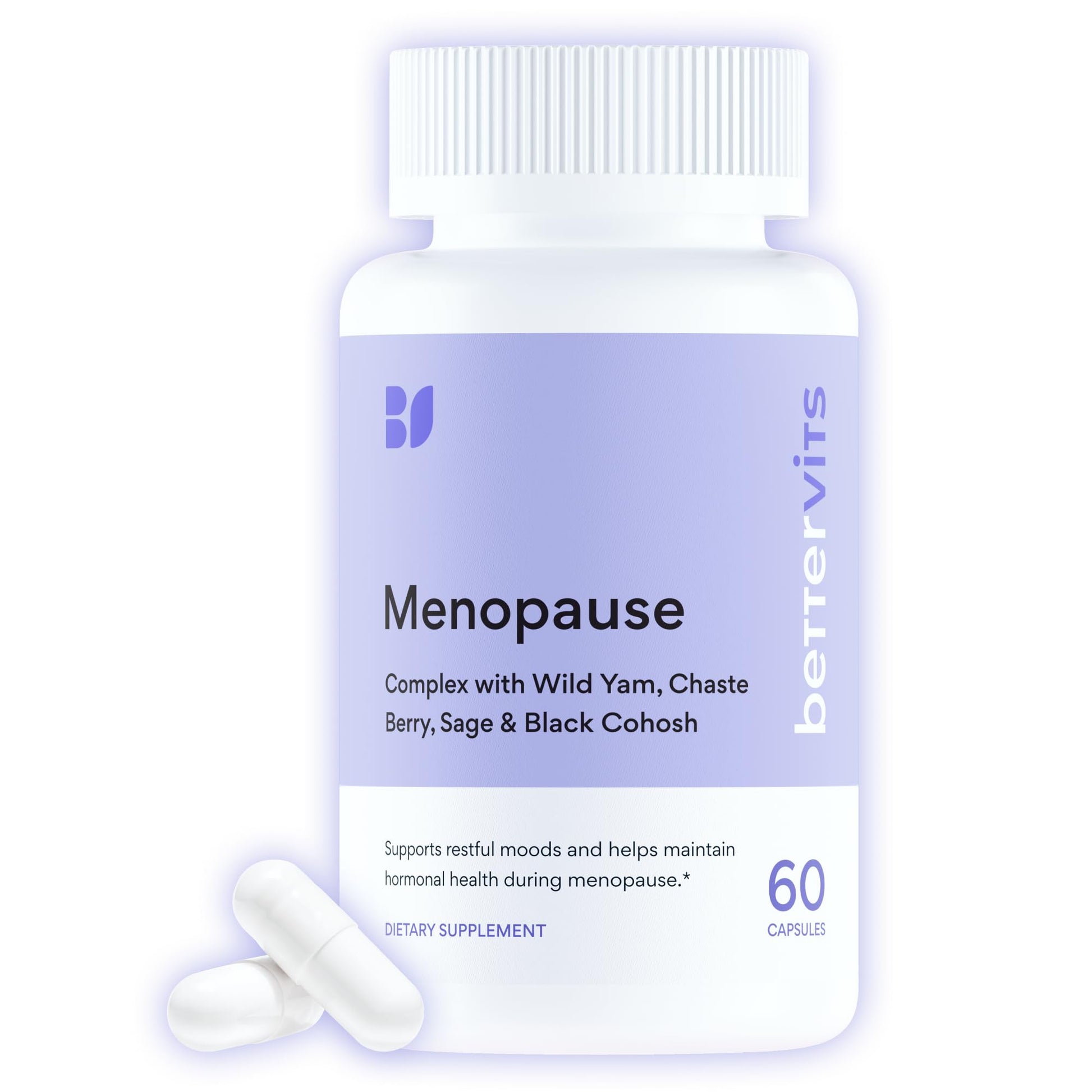 Bettervits Menopause Supplements for Women with Ashwagandha and Zinc | Hormone Balance Support with Vitamins D3 B6 B12 for Hot Flashes | Perimenopause Supplements for Monthly Wellness - 60 Capsules Bettervits Au supplements