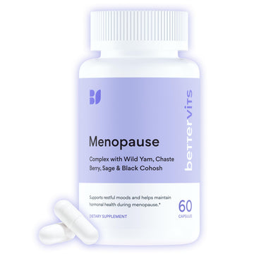 Bettervits Menopause Supplements for Women with Ashwagandha and Zinc | Hormone Balance Support with Vitamins D3 B6 B12 for Hot Flashes | Perimenopause Supplements for Monthly Wellness - 60 Capsules Bettervits Au supplements