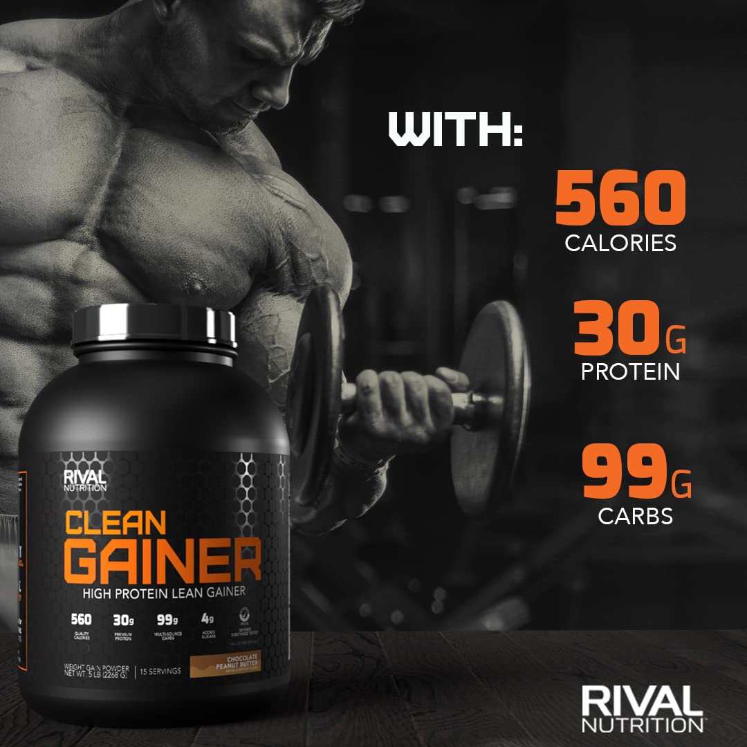 Rivalus Clean Gainer - Cookies & Cream, 5lbs Rivalus Au supplements