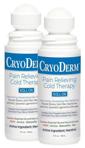 Cryoderm Pain Relieving Roll On 3 oz 2 PACK CryoDerm Au supplements