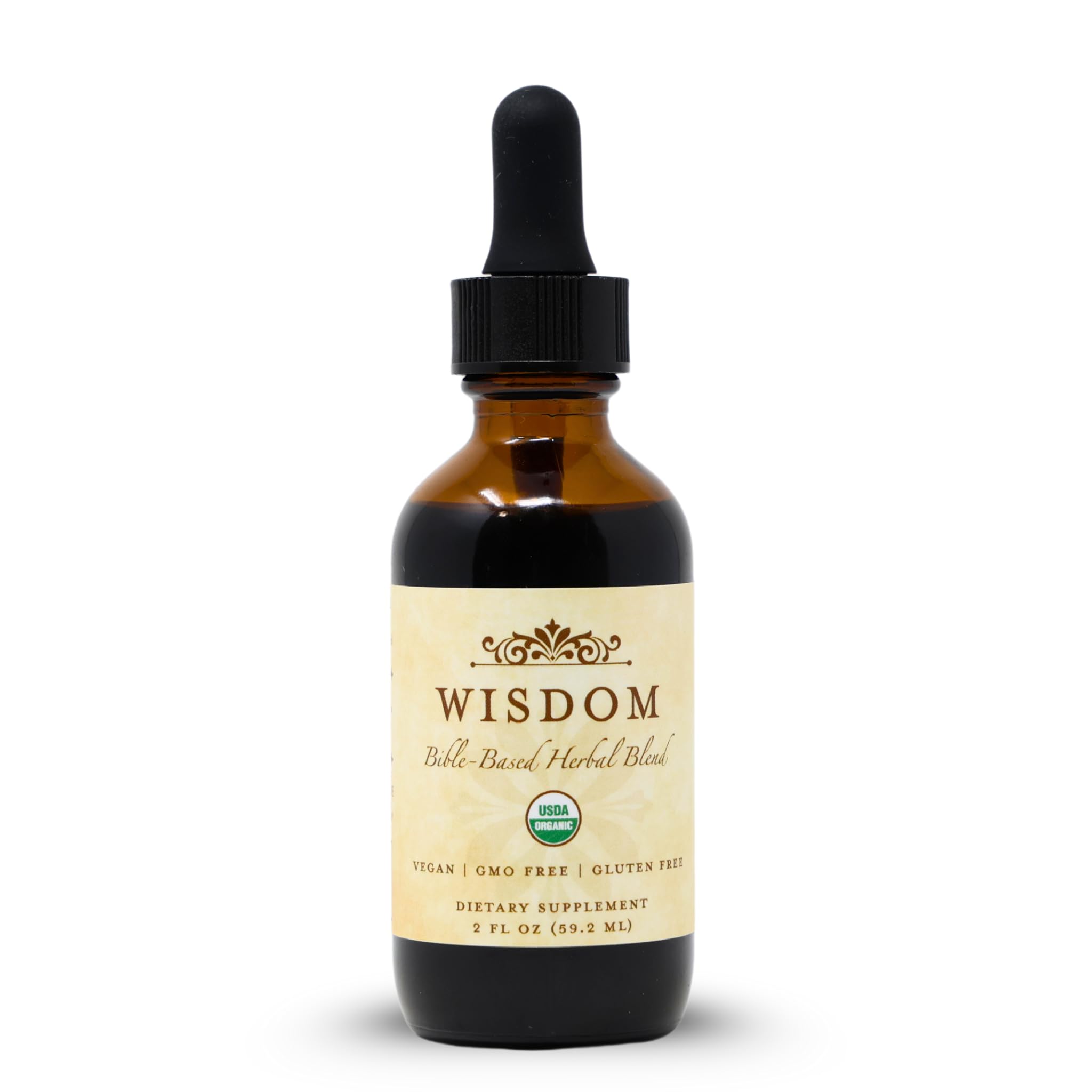 Organic Turmeric, Frankincense and Myrrh – Herbal Supplement Blend for Energy, Detox, Focus, Immunity & Stress – Non-GMO Vegan Tonic with Milk Thistle – Wisdom Bible Based Blend – 2oz Liquid Drops Wisdom Nutrition Au supplements