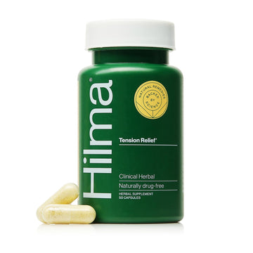 Hilma Natural Tension Headache Relief, Supplements with Magnesium, Boswellia and Feverfew, 50 Vegan Capsules Hilma Au supplements