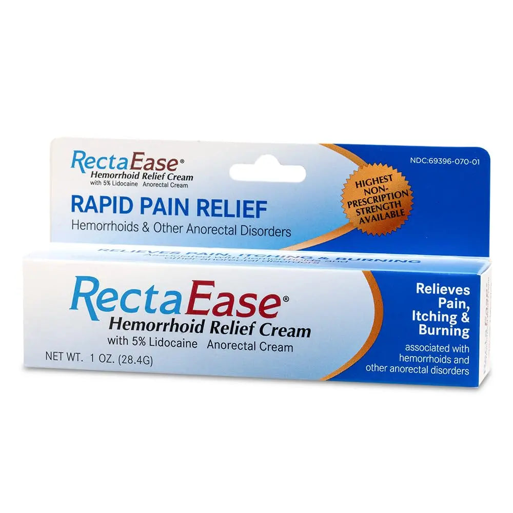 RectaEase (2 Pack) 5% Lidocaine Hemorrhoid Relief Cream 1 oz Tube, Anorectal Cream, Rapid Numbing Relief, Hemorrhoid Treatment from Itch and Burn RectaEase Au supplements