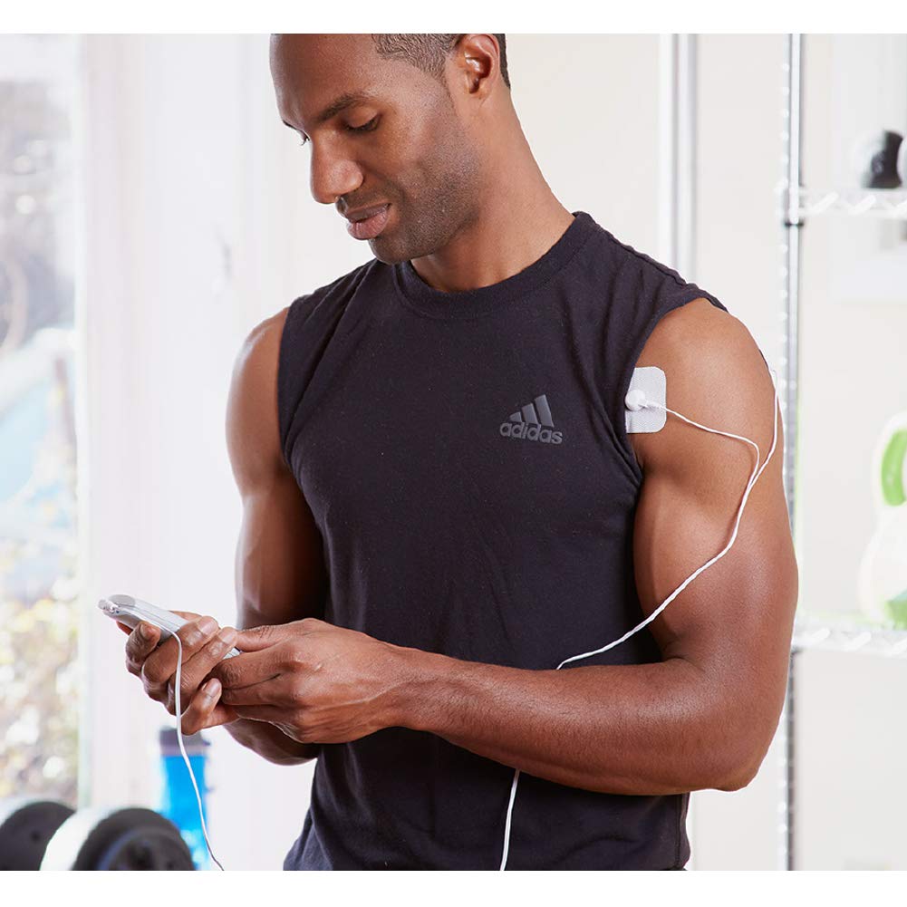 AccuRelief TENS Unit Muscle Stimulater Pain Relief System - Electric Muscle Stimulator with Electrodes for Neck, Back, and Full Body, White and Blue AccuRelief Au supplements