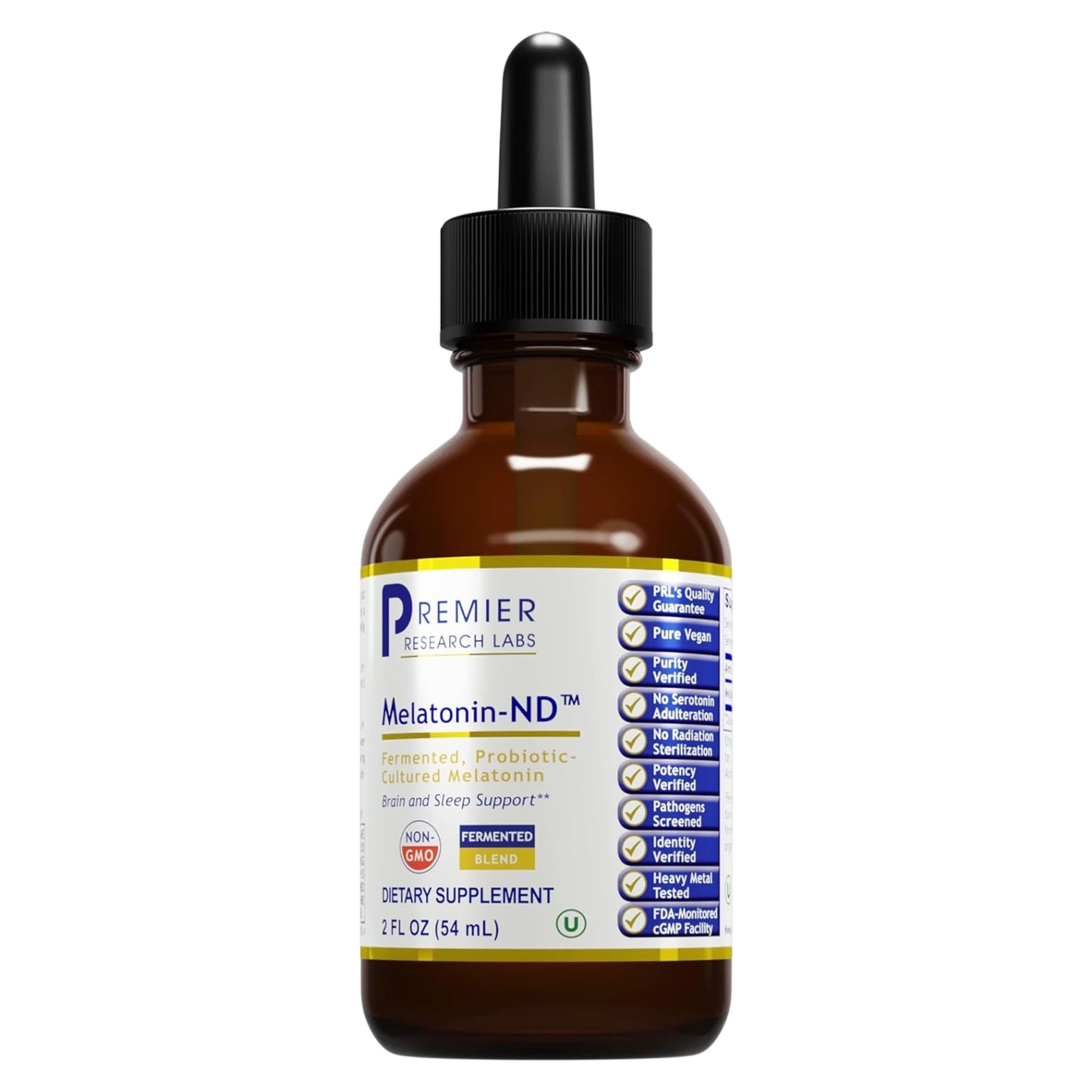 Premier Research Labs Melatonin-ND - Melatonin Liquid, Liquid Melatonin for Adults, Sublingual Melatonin Drops, Made with Organic Ingredients, Vegan Friendly - 2 Fl Oz (54 Servings) Premier Research Labs Au supplements
