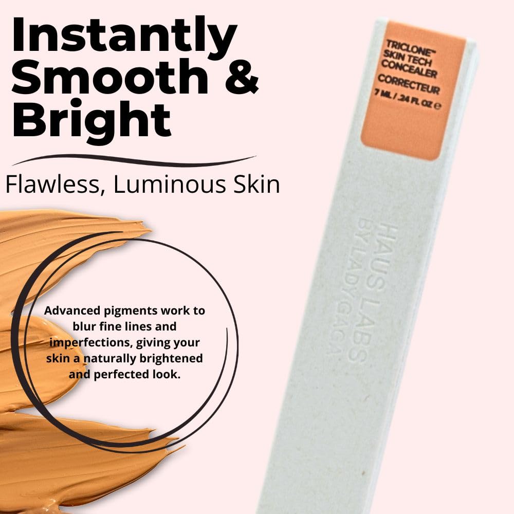 HAUS LABS BY LADY GAGA Triclone Skin Tech Hydrating + De-puffing Concealer with Fermented Arnica 22 Light Medium Peach Haus Laboratories Au supplements
