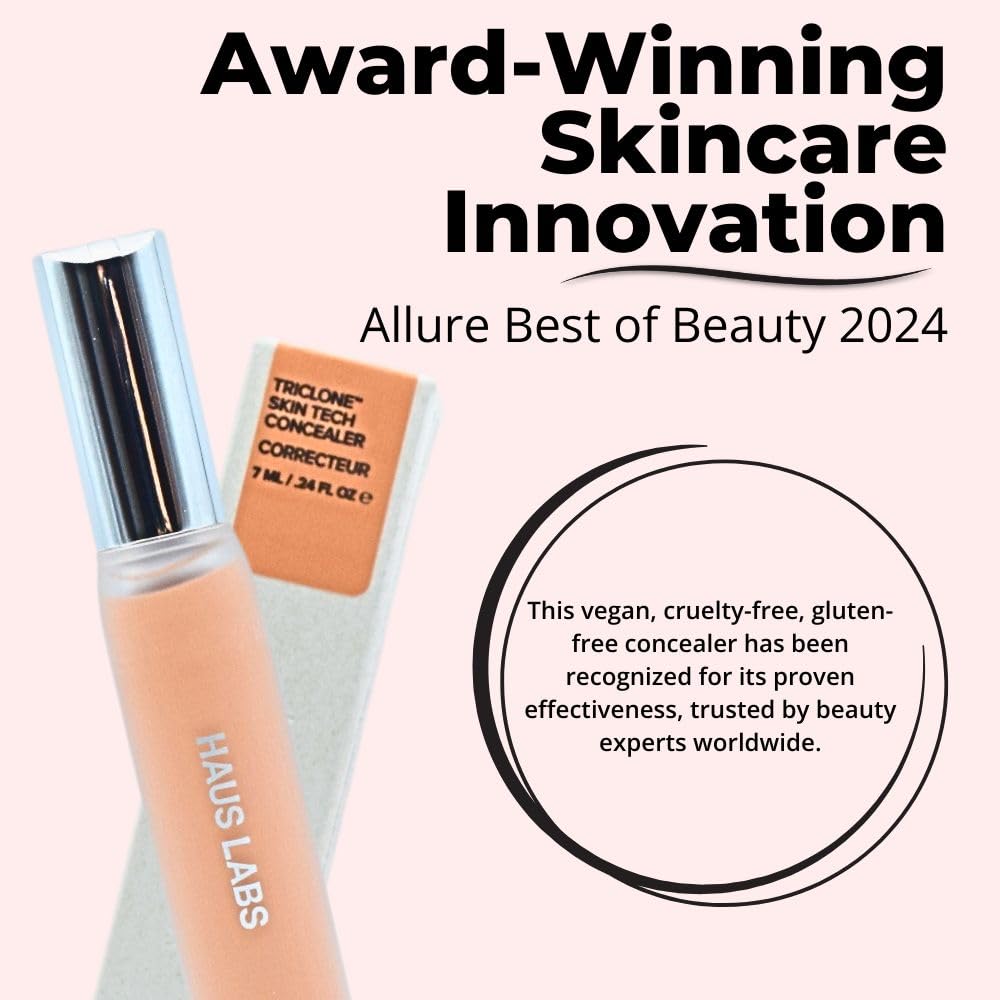 HAUS LABS BY LADY GAGA Triclone Skin Tech Hydrating + De-puffing Concealer with Fermented Arnica 22 Light Medium Peach Haus Laboratories Au supplements