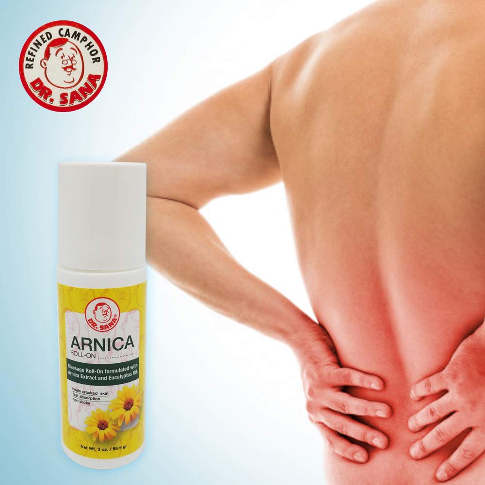 Dr Sana Arnica Roll-On. Topical Analgesic and Moisturizer. Soothes Dry and Cracked Skin. 3 oz. Pack of 3 Dr. Sana Au supplements