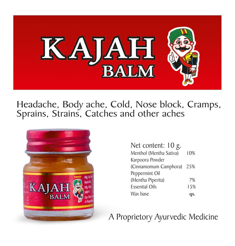 Kajah Brown Balm 10Gms (Pack of 5) Rajah Au supplements
