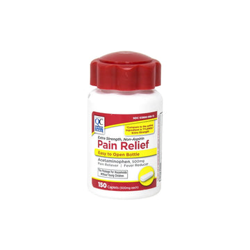 Quality Choice Easy Open Extra Strength Pain Relief, Acetaminophen 500mg Extra Strength, Pain Reliever and Fever Reducer for Headache, Backache, Toothache and Muscle Aches, 150 Count Bottle. Quality Choice Au supplements