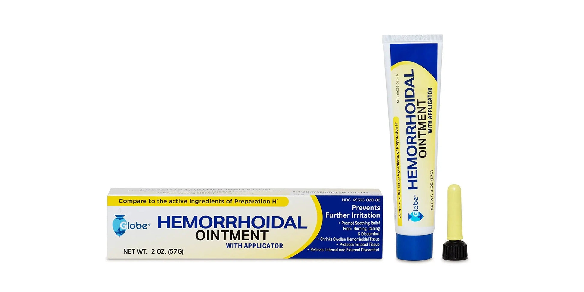 Globe Hemorrhoidal Ointment, Phenylephrine HCl, Petrolatum, Mineral Oil, Relief from Burning, Itching and Discomfort of Hemorrhoids, 2 Ounces (4 Pack) Globe Au supplements