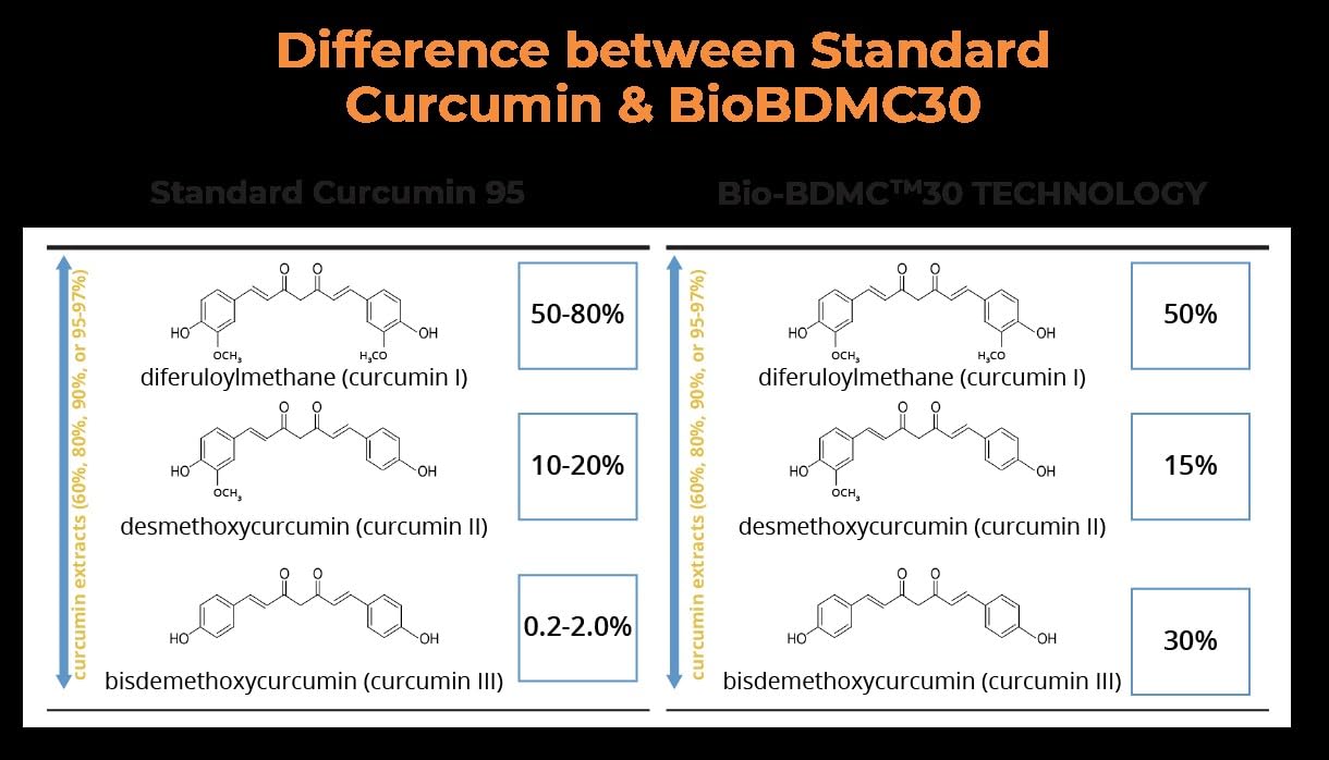 BIOBDMC NovoCurcumin-Next Generation Highly Enhanced Curcumin- 120 Capsules BIOBDMC Au supplements