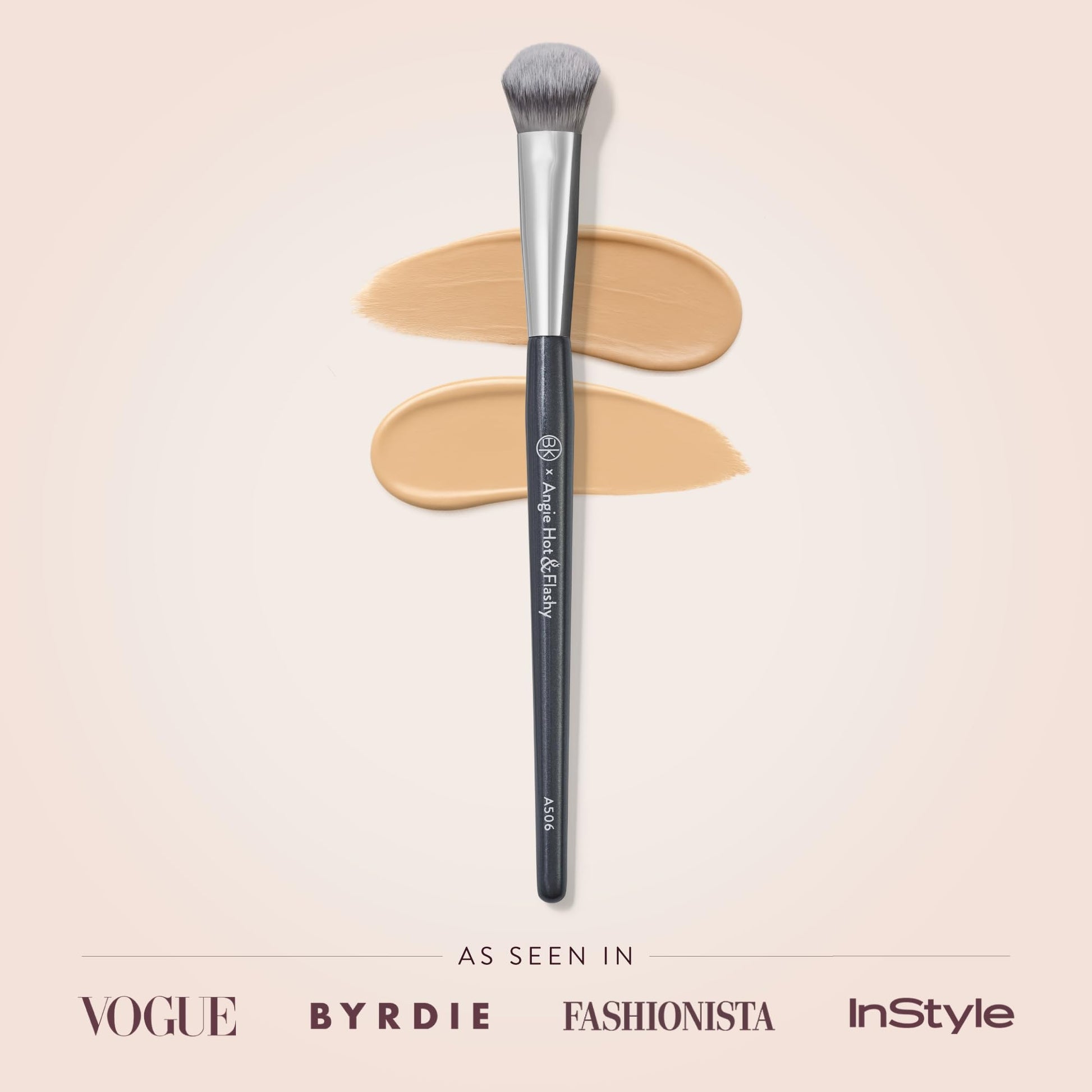 BK BEAUTY BRUSHES - ANGIE HOT & FLASHY A506 CONCEALER - Viral "Kitten Paw" Face Brush - Under-Eye Concealing and Contouring - Makeup Brushes BK BEAUTY Au supplements