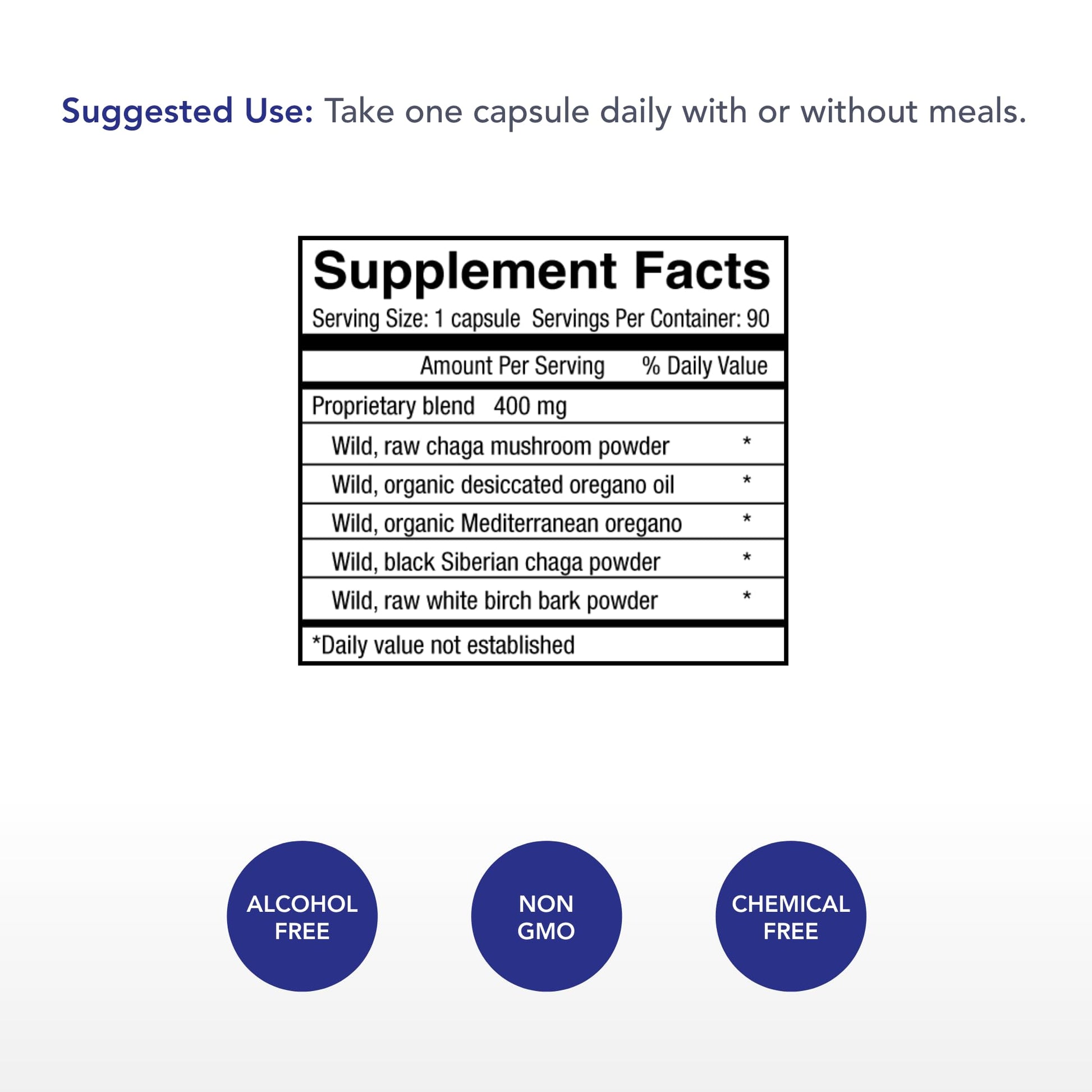 Physician's Strength ChagaStrength - 90 Capsules - Wild, Raw Chaga Complex - Immune & Physical Support - Non-GMO - 90 Servings Physician's Strength Au supplements