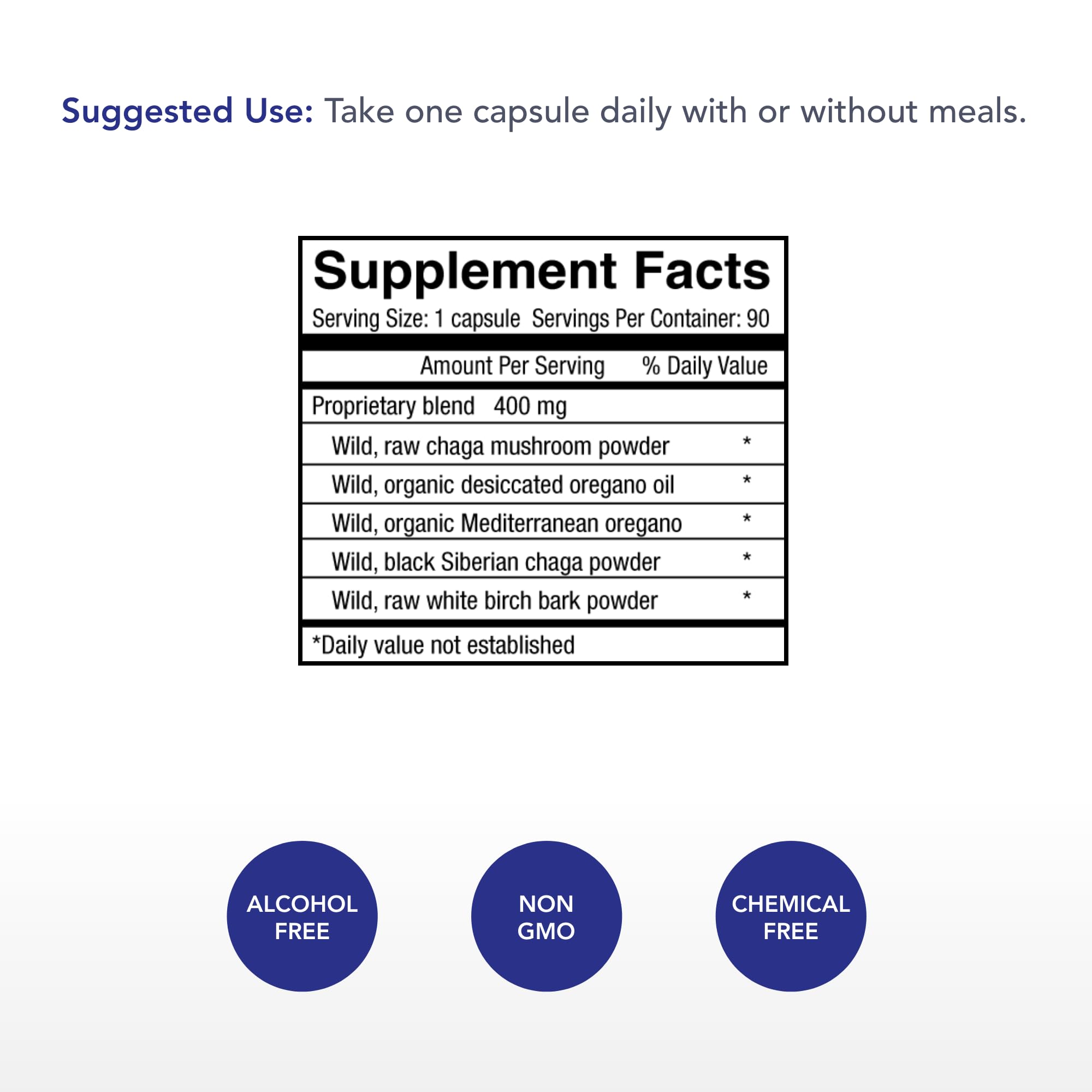 Physician's Strength ChagaStrength - 90 Capsules - Wild, Raw Chaga Complex - Immune & Physical Support - Non-GMO - 90 Servings Physician's Strength Au supplements