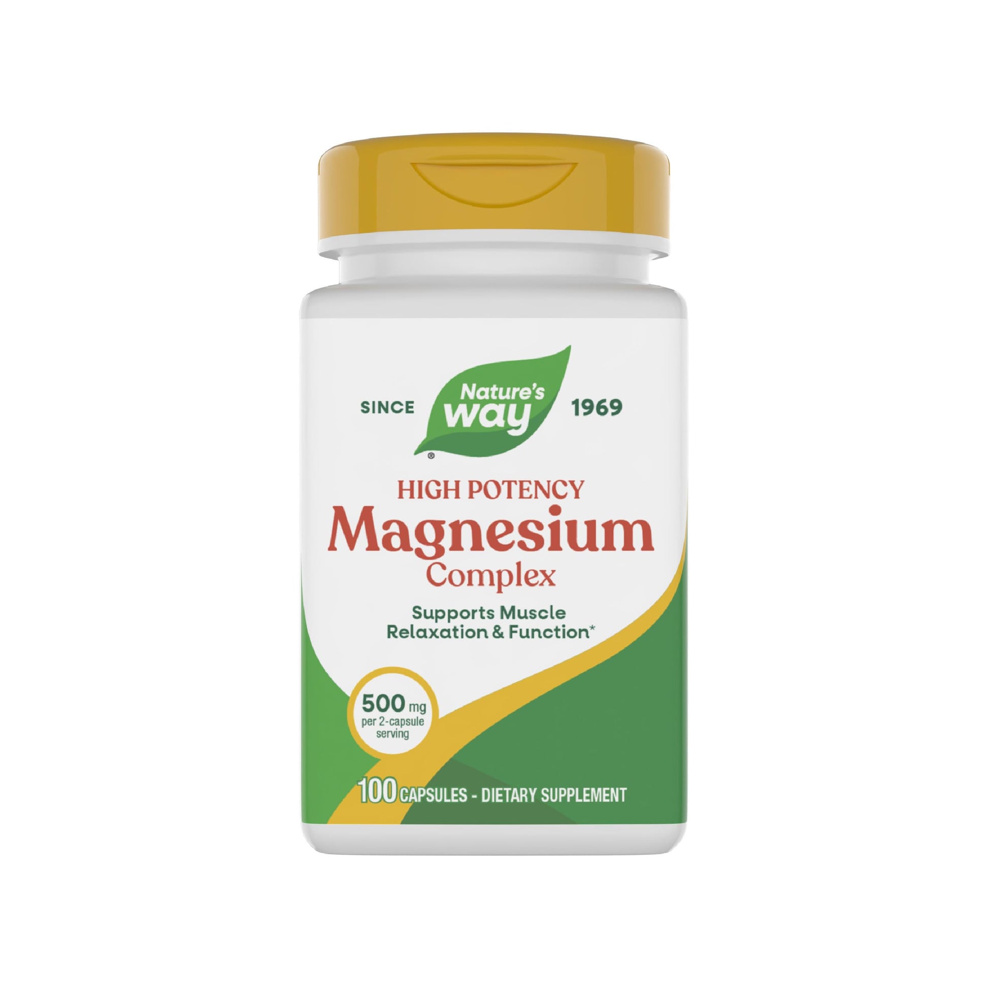 Nature's Way Magnesium Complex, Supports Muscle Relaxation*, Muscle Function*, Promotes a sense of Calm*, Magnesium Citrate and Oxide, 100 Capsules Nature's Way Au supplements