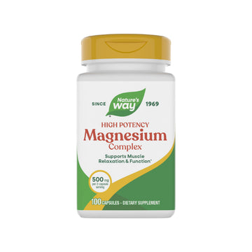 Nature's Way Magnesium Complex, Supports Muscle Relaxation*, Muscle Function*, Promotes a sense of Calm*, Magnesium Citrate and Oxide, 100 Capsules Nature's Way Au supplements