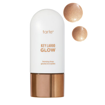 tarte key largo glow bronzing drops – Luminous Serum-Infused Liquid Bronzer with Vitamin E for Sun-Kissed Radiant Lightweight Hydration, Cruelty-Free, full size, champagne glow tarte Au supplements