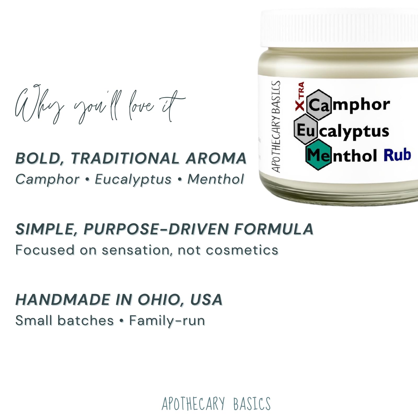 Camphor+Eucalyptus+Menthol Xtra Rub – Handmade with Menthol, Camphor & Eucalyptus – Soothing & Refreshing – 2.5 fl oz IEG Store Au supplements