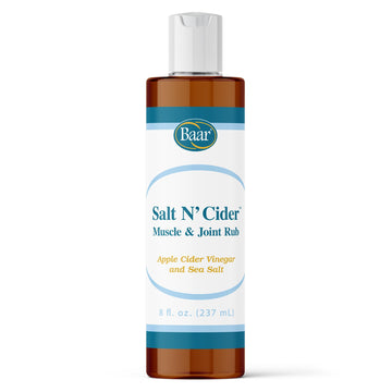 Baar Salt N' Cider Rub - Aids Bruised Ligaments & Tendons, Strains, Sprains & Bone Recovery, 8 fl. oz. Baar Au supplements
