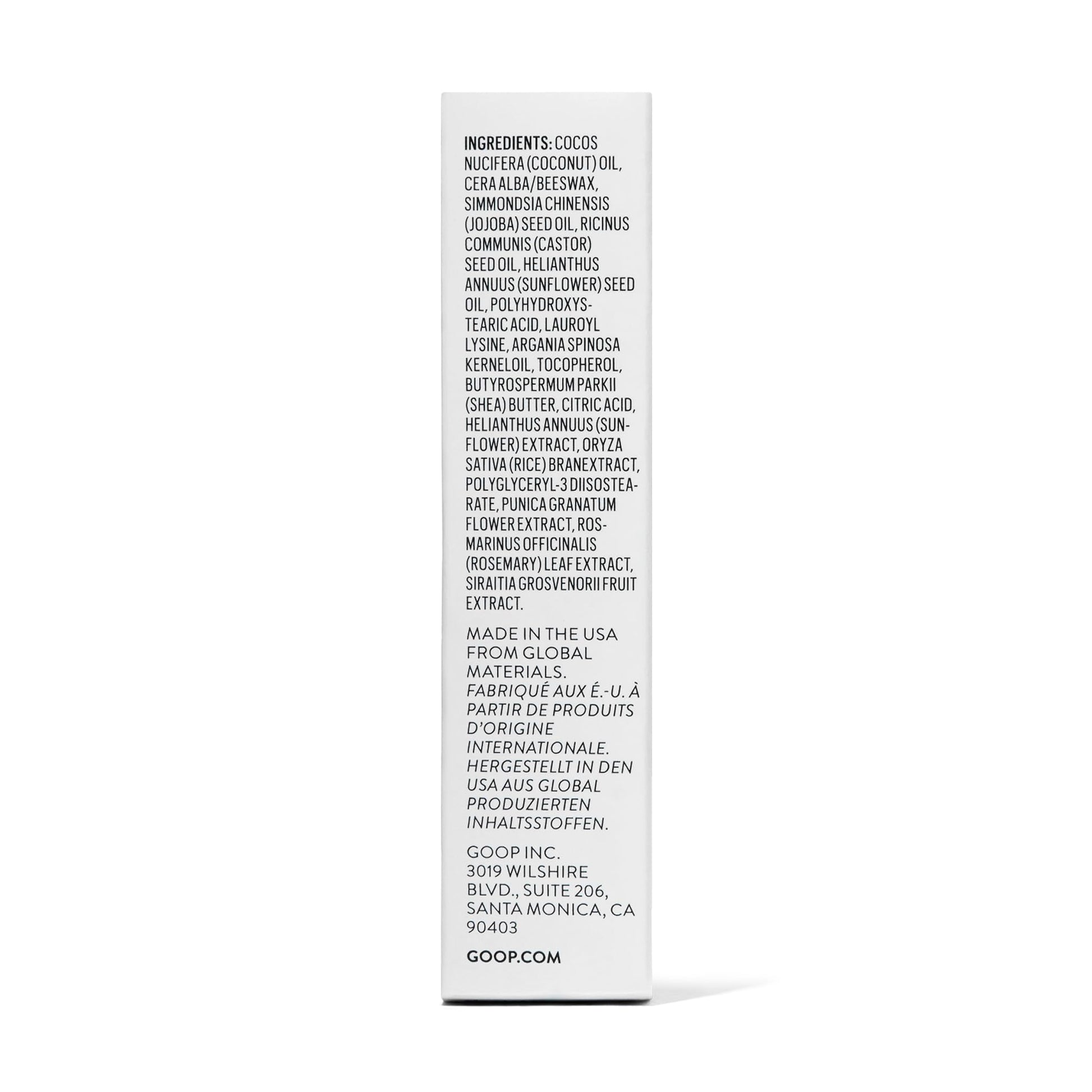 goop Beauty Clean Lip Balm | Dry Lips Treatment | Coconut Oil, Pomegranate Extract, & Shea Butter | Petroleum Free | 0.16 oz goop Au supplements