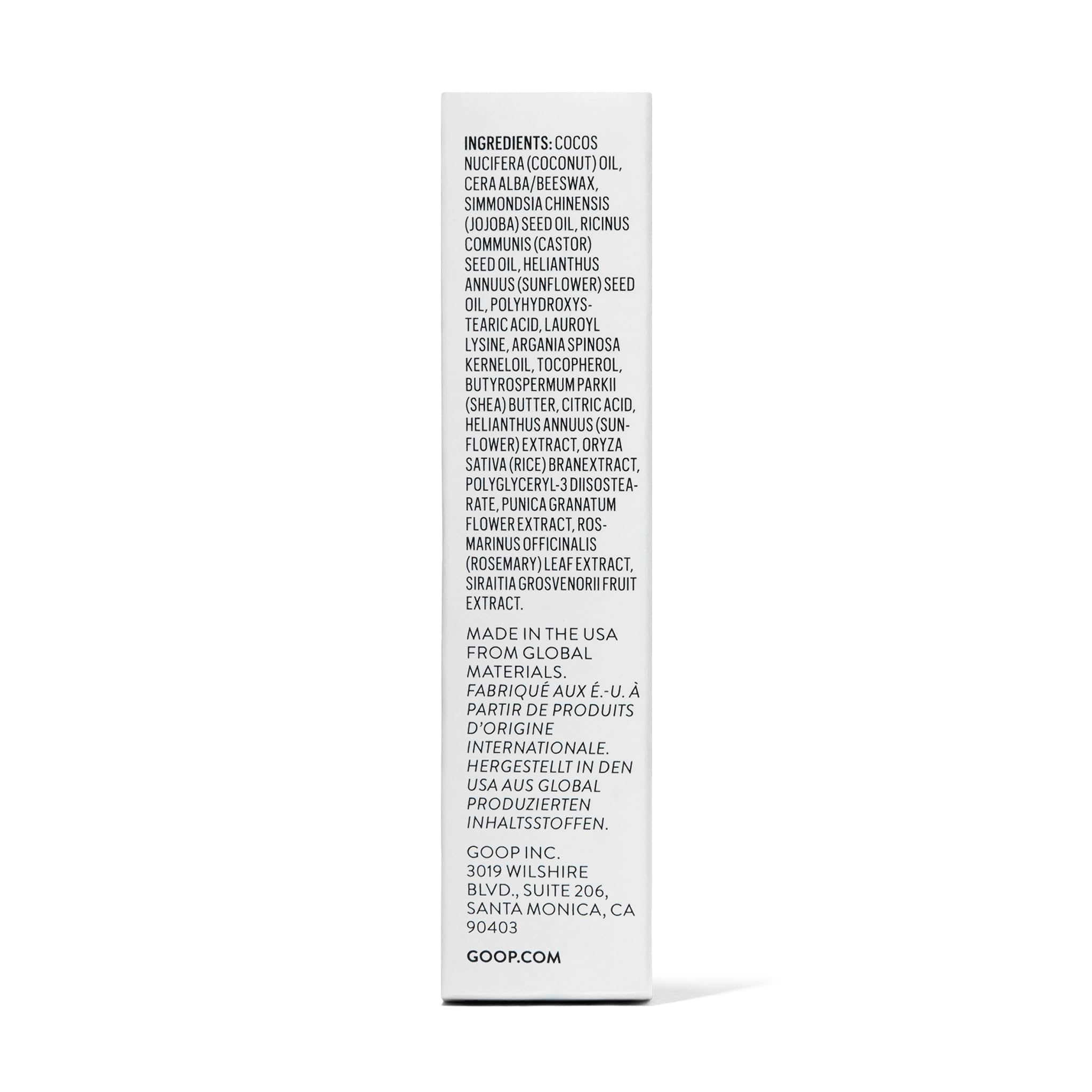 goop Beauty Clean Lip Balm | Dry Lips Treatment | Coconut Oil, Pomegranate Extract, & Shea Butter | Petroleum Free | 0.16 oz goop Au supplements