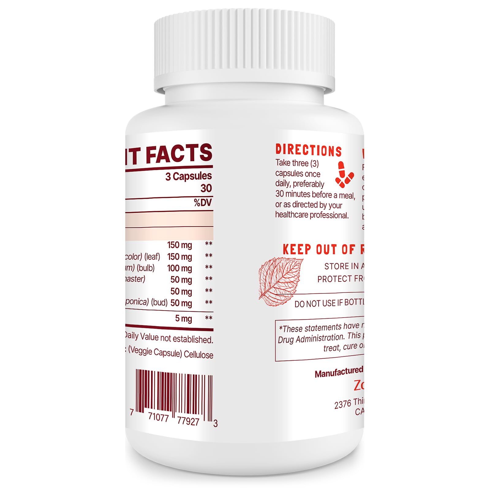 Zdoroviye Nitric Oxide Supplement for Men, 90 Capsules (2 Pack) Zdoroviye Au supplements