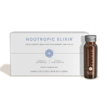 Isagenix Nootropic Elixir- Brain Health & Focus Supplement - Liquid Supplement with Green Tea Extract to Support a Healthy Mindset - 1.69 Oz Bottles (10 Count) Isagenix Au supplements