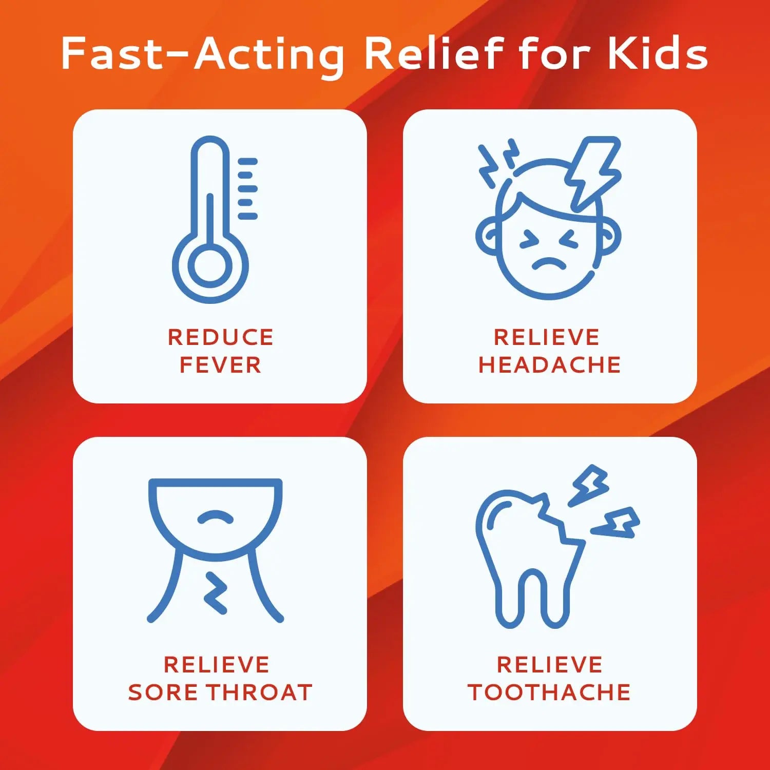 CALMOUR Children's Acetaminophen 36 Strips | Pain Reliever & Fever Reducer | Fast-Acting Support for Cold & Flu Symptoms | Oral Chewable Strips for Kids Ages 2-9 | Travel Size, Orange Flavor CALMOUR Au supplements