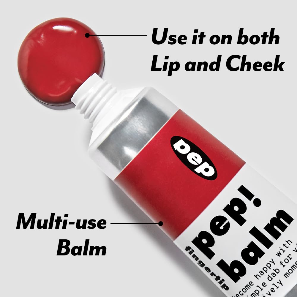 I'M MEME Lip and Cheek Tint - PepBalm 001 Recharger | Wtih Shea Butter, Gift, Liquid Blush, Travel-Friendly, Highly Pigmented, Non-Drying, Sheer Balm Gross Tint, 0.52 Oz I'M MEME Au supplements