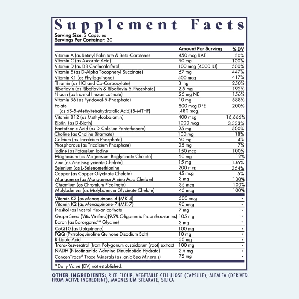 FullWell Women's Multivitamin - Daily Multivitamin for Reproductive Health - Supports Future Fertility, Hormone Balance & Overall Wellness - Antioxidant Blend - CoQ10 & PQQ - 90 Count (30 Servings) FullWell Au supplements