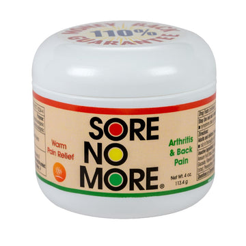 Sore No More Warm Arthritis Pain Relief Cream – Targeted Reliever for Back, Neck, Hands & Feet – Soothing & Fast-Acting Formula for Aches and Pains – Non-Greasy with Orange Aroma – 4 oz Sore No More Au supplements