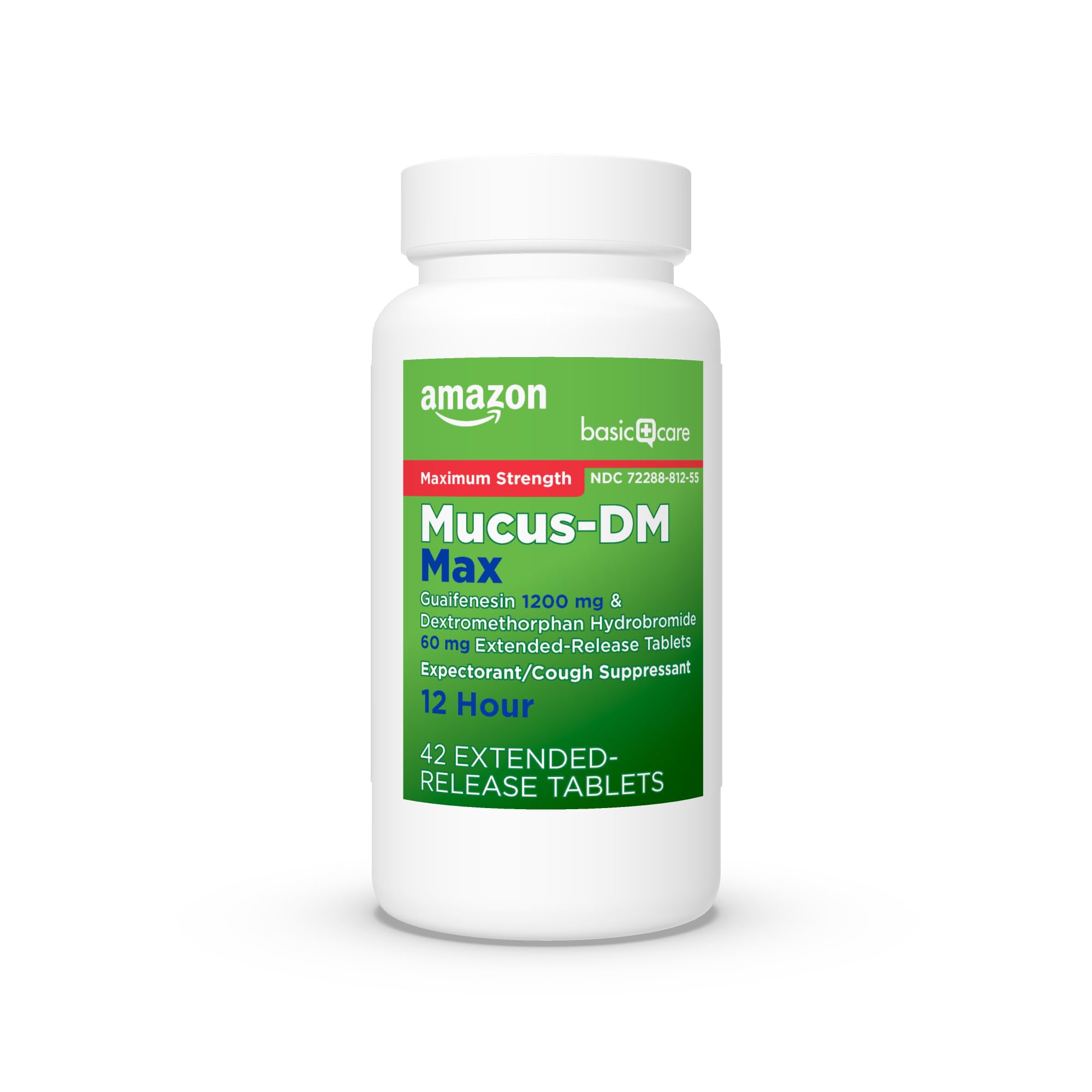 Amazon Basic Care Maximum Strength Mucus DM, Expectorant and Cough Suppressant Extended-Release Tablets, 42 Count Amazon Basic Care Au supplements