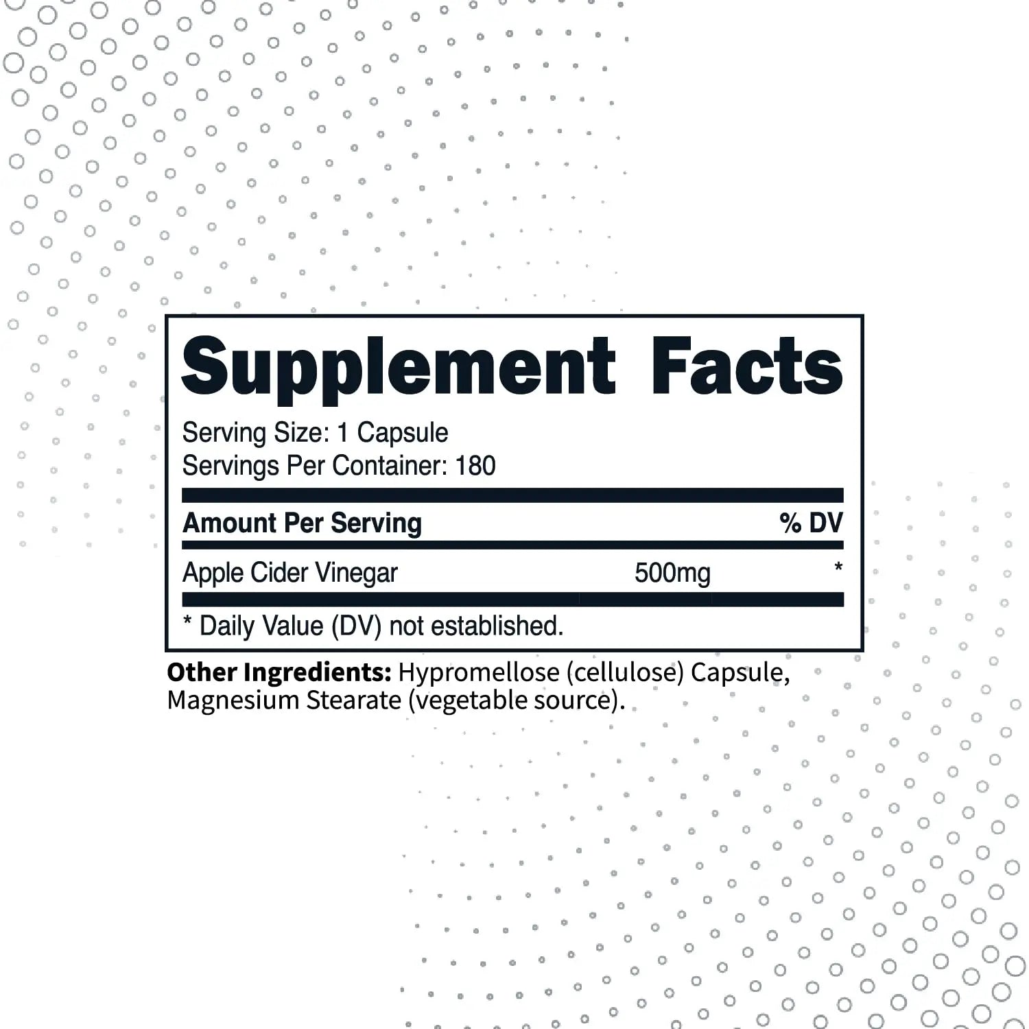 Type Zero Apple Cider Vinegar Capsules (180 Count) 500mg Per Serving - Non-GMO, Gluten-Free Supplement Type Zero Au supplements
