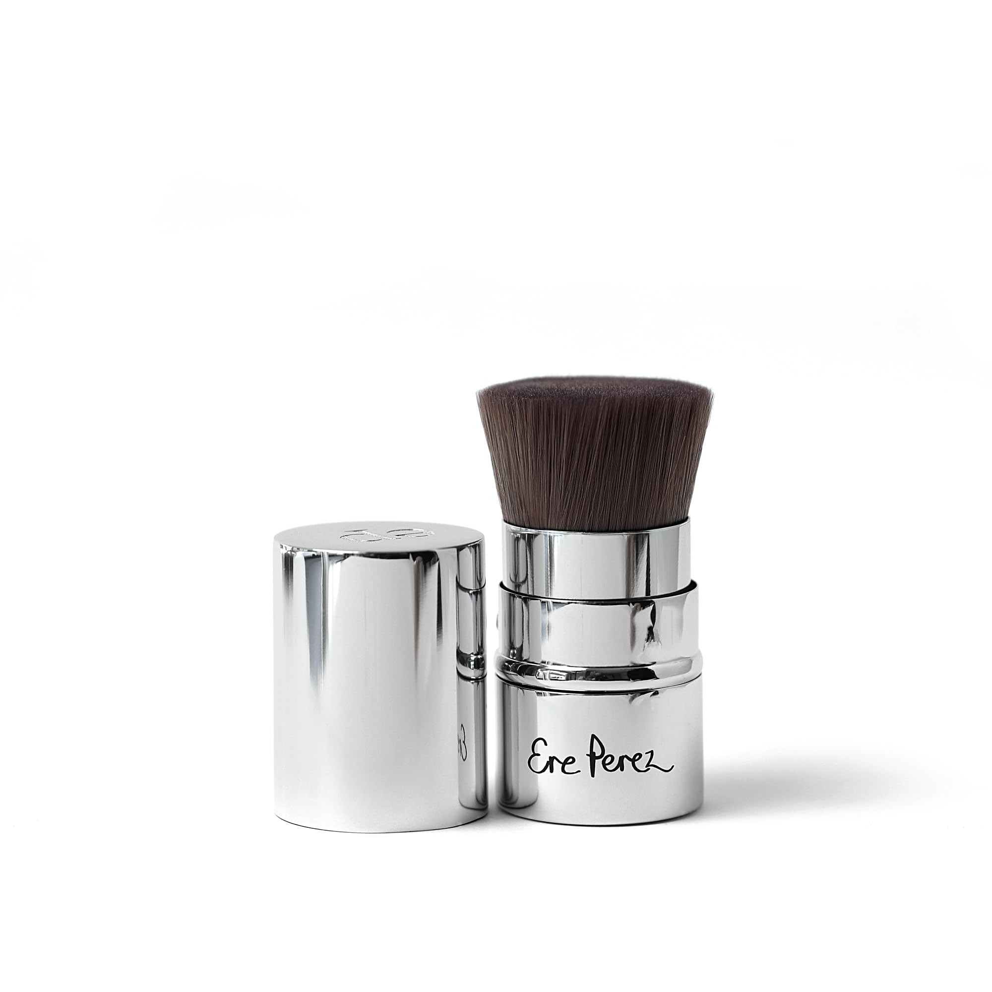 Ere Perez - Natural Eco Vegan Kabuki Makeup Brush | Multipurpose For Powder + Cream | Vegan Nylon Bristles, Cruelty-Free, Clean Beauty Ere Perez Au supplements