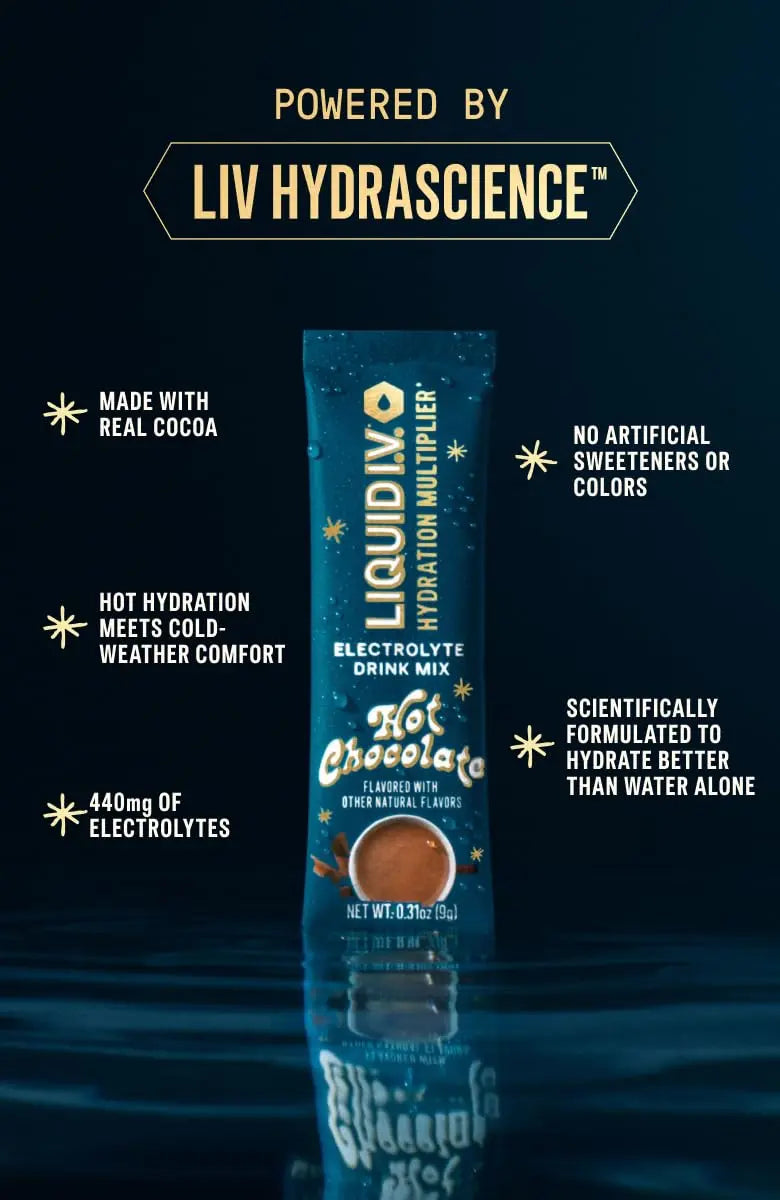 Liquid I.V.® Hydration Multiplier Hot Chocolate | Limited Edition Electrolyte Powder Drink | 2 Pack (12 Servings) Liquid I.V. Au supplements